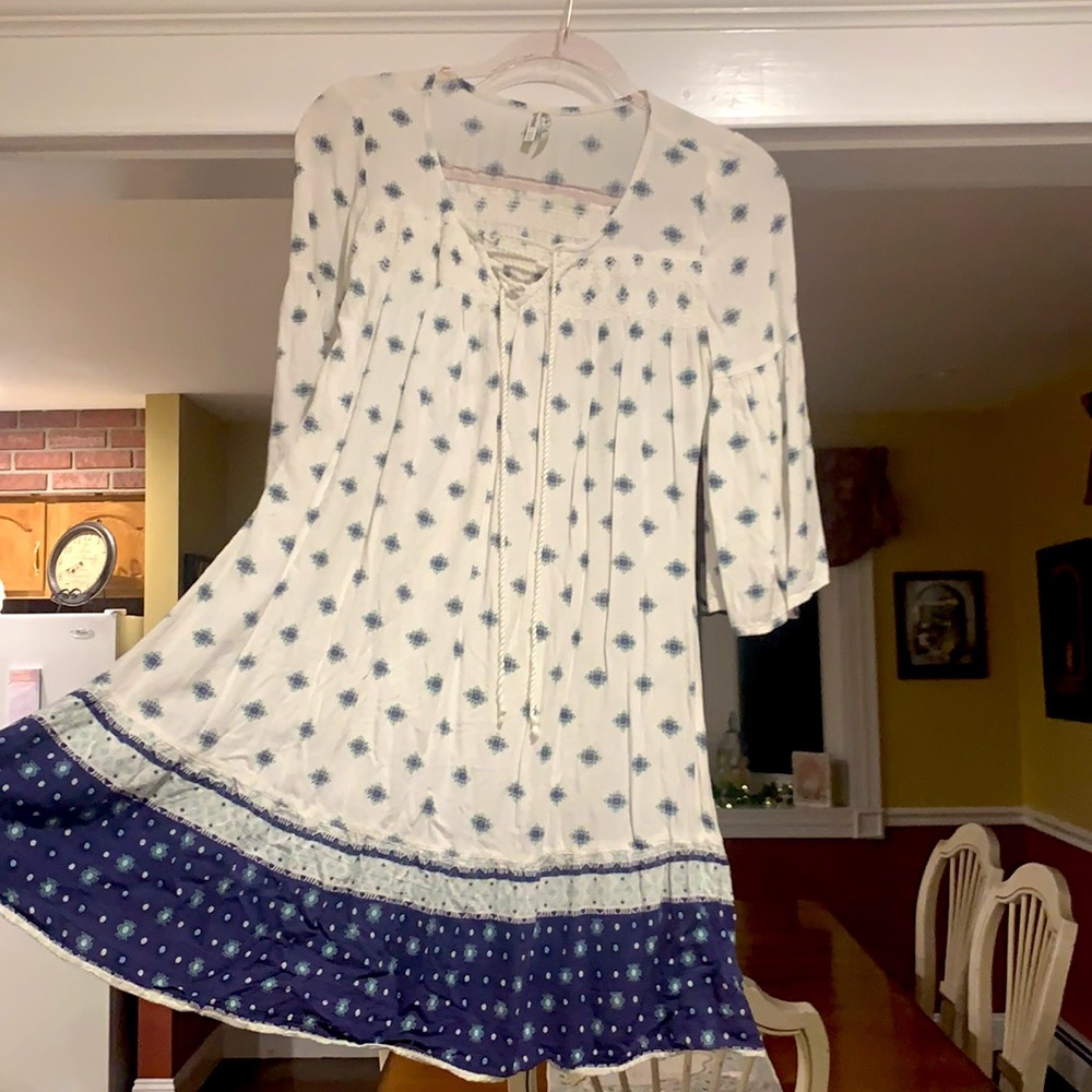 White & Blue Sundress